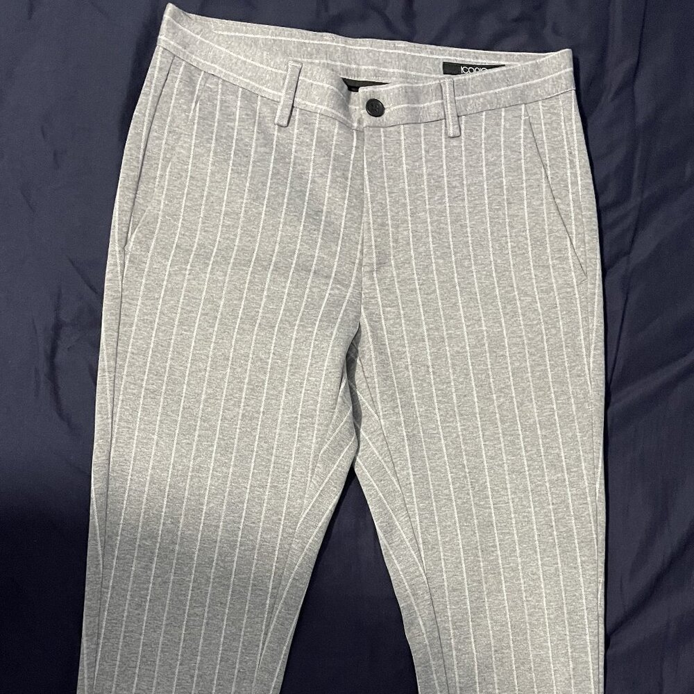 Iconic grey white stripes pant
